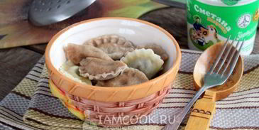 вареники с чечевицей и грибами