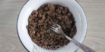 вареники с чечевицей и грибами