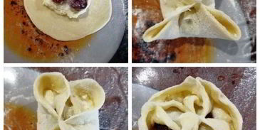 вареники с черешней и творогом