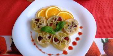 вареники с черешней и творогом