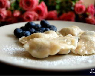 Вареники с голубикой