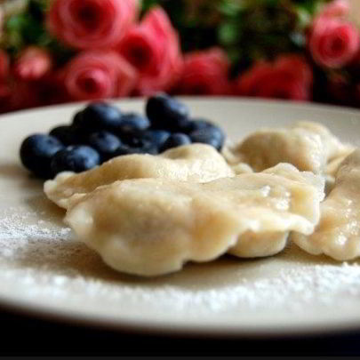 Вареники с голубикой
