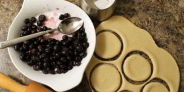 вареники с голубикой