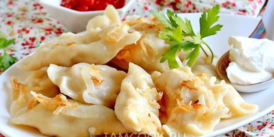 Рецепт вареников с капустой и мясом