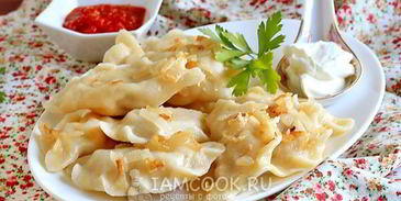 вареники с капустой и мясом