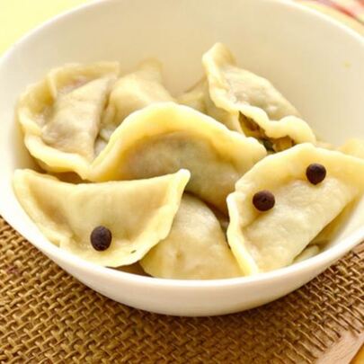 Вареники с капустой и зеленью