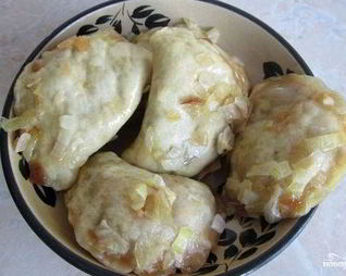 Вареники с капустой на пару