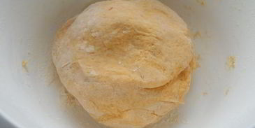 вареники с картофелем из тыквенного теста