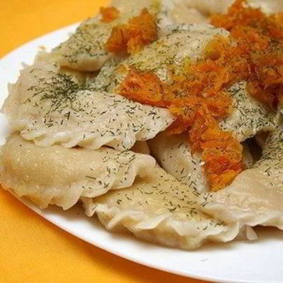 Вареники с картофелем, морковью и луком