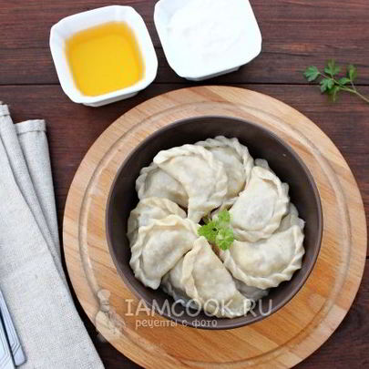 Вареники с квашеной капустой и фаршем