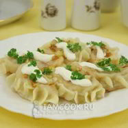 Рецепт Вареников с квашеной капустой на молоке