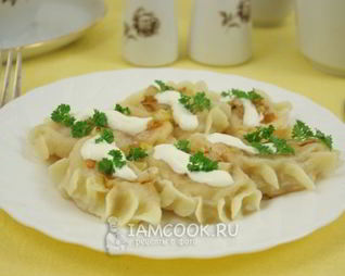 Вареники с квашеной капустой на молоке