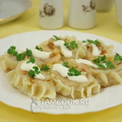 Вареники с квашеной капустой на молоке