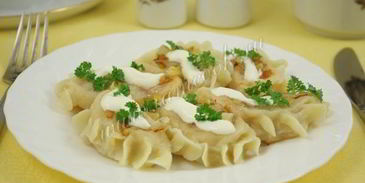 вареники с квашеной капустой на молоке