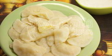 вареники с нежным картофелем