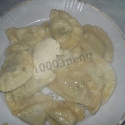 Вареники с печенью и картошкой