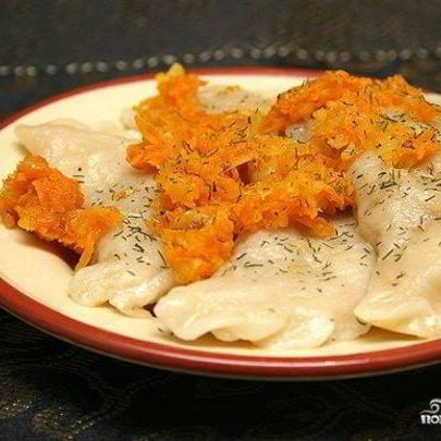 Вареники с сыром и ветчиной