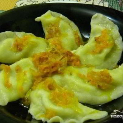 Вареники с сыром и зеленью