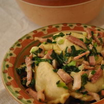 Вареники с творогом и картошкой