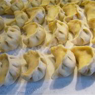 Рецепт Заварных вареников с клубникой на пару