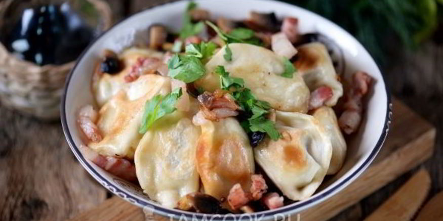 Рецепт жареных вареников с картошкой