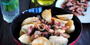 жареные вареники с картошкой