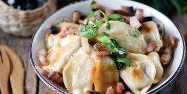 жареные вареники с картошкой