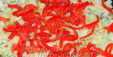 яичная лапша с мясом и овощами