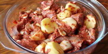 ирландское жаркое из говядины в темном пиве