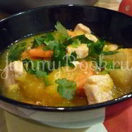 Рецепт Легкого жаркого с тыквой и индейкой