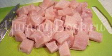 легкое жаркое с тыквой и индейкой