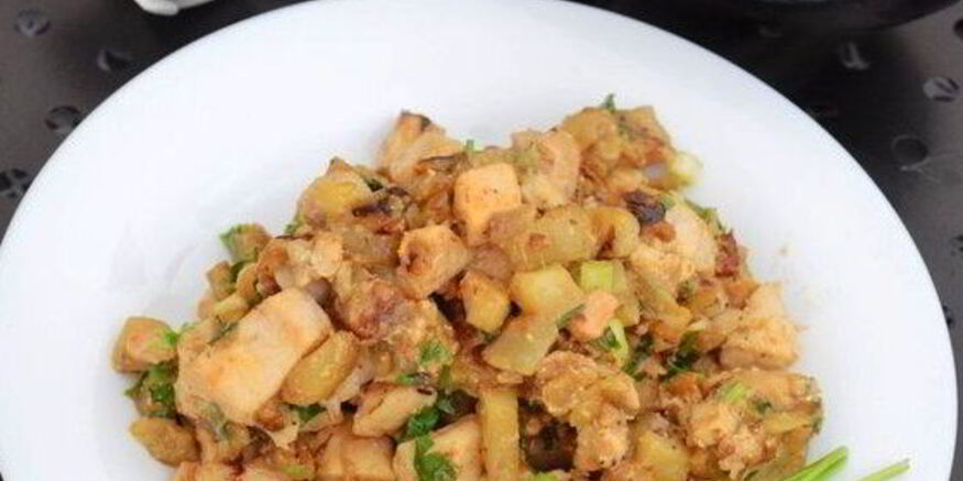 Рецепт жаркого из баклажанов и курицы