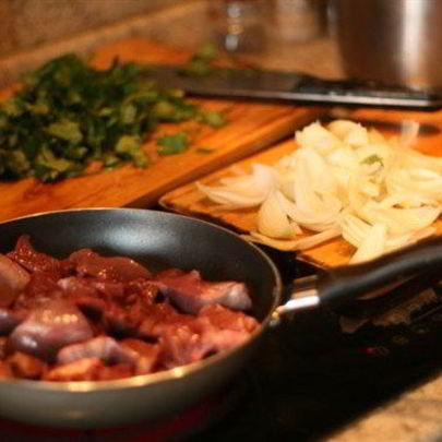 Жаркое из бараньего сердца