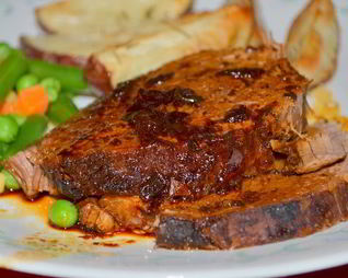 Жаркое из говядины на кофе