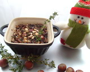 Жаркое из грибов, каштанов и фундука