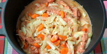 жаркое из кролика в казане