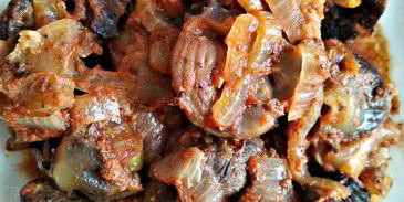 жаркое из куриных потрошков