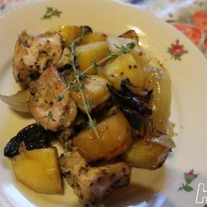 Жаркое из курицы с овощами