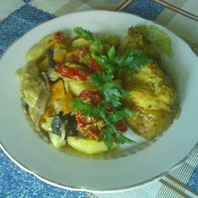 Жаркое из сома