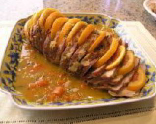 Жаркое из свинины с апельсинами