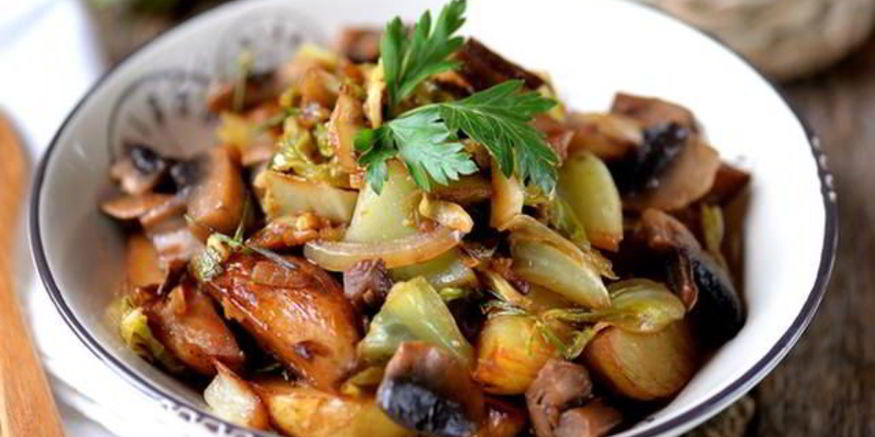 Рецепт жаркого из свинины с картофелем и горчичным соусом