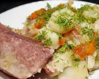 Жаркое из свинины с картофелем