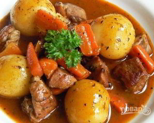 Жаркое из свинины с картошкой