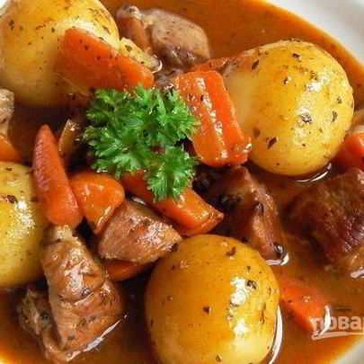 Жаркое из свинины с картошкой