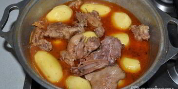 жаркое из утки с картофелем