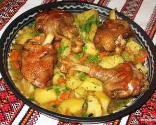 Жаркое из утки в духовке