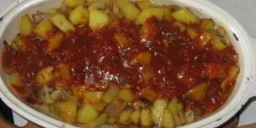 жаркое на сковороде