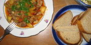 жаркое на сковороде