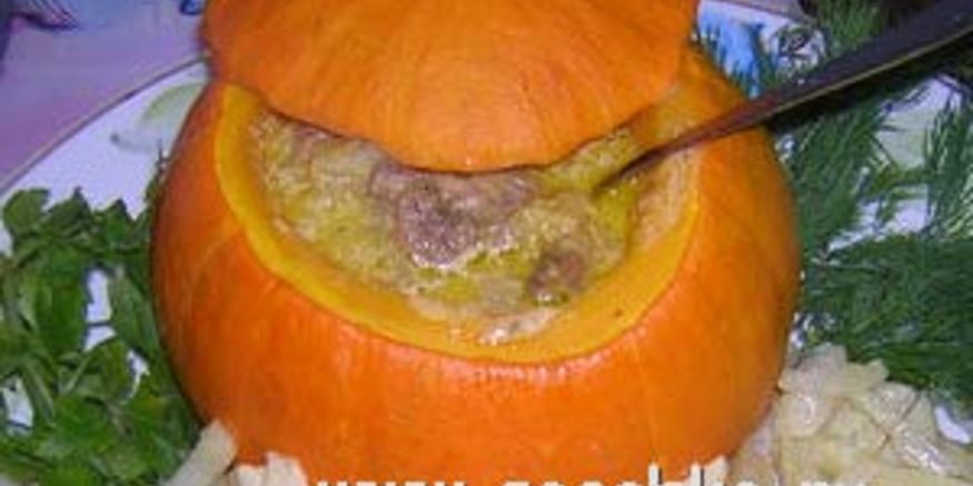 Рецепт жаркого по-королевски в тыквенном горшочке