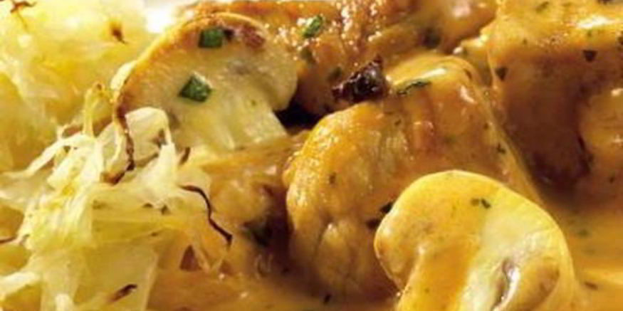 Рецепт жаркого по-охотничьи с квашеной капустой